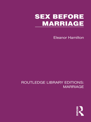 cover image of Sex Before Marriage